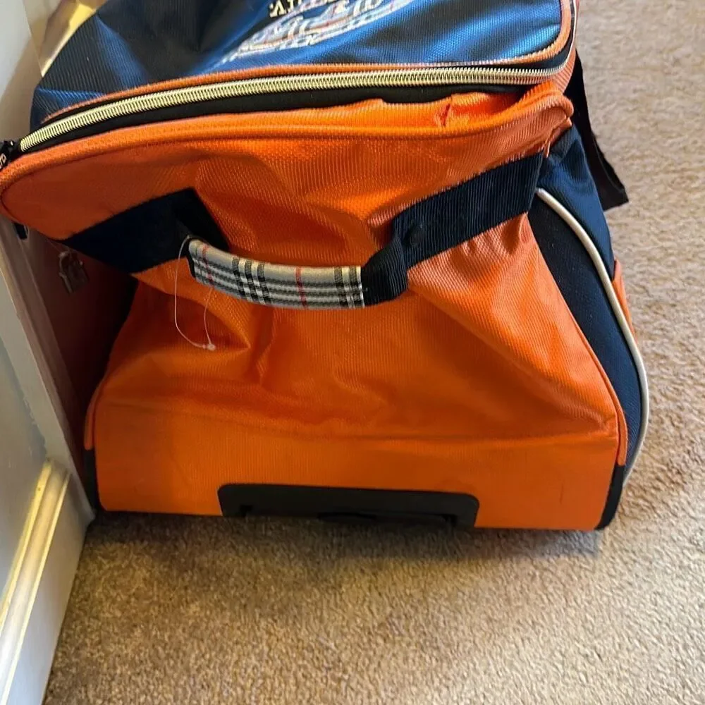 Ecko Unltd. Ecko Unlimited Orange Blue‎ 28-inch Large Rolling Duffel Bag